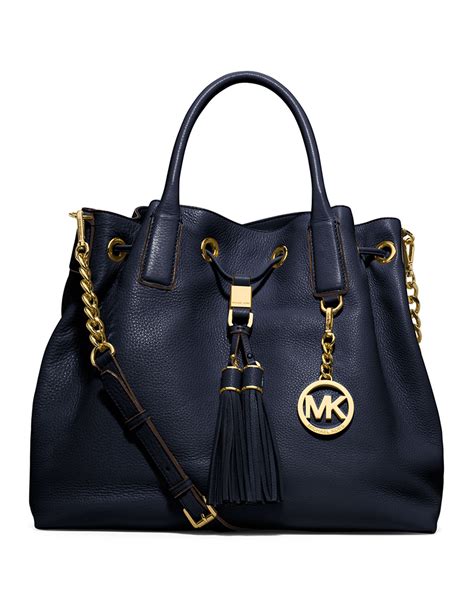 michael kors camden satchel navy|More.